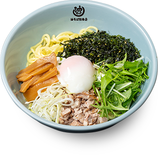 韓国のり温玉油そば Abura Soba topped with Korean Seaweed & Onsen Egg